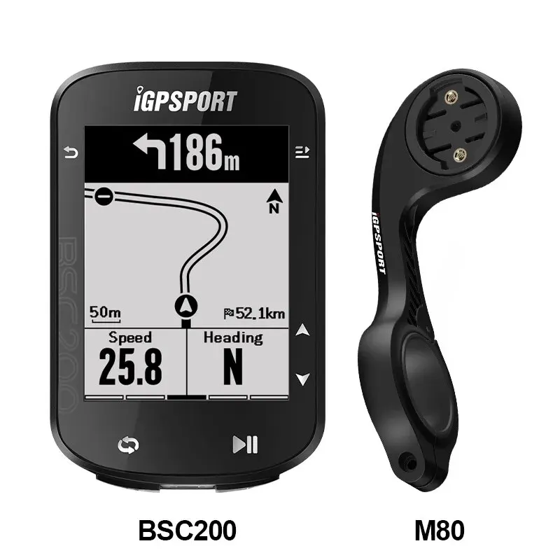 ワイヤレスGPSバイクコンピューター,Bluetooth IGPSPORT-BSC200