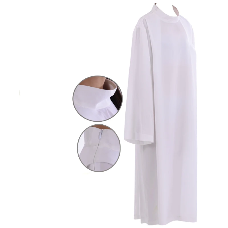 Abiti Da Clero Costume Cattolico Chiesa Sacerdote Alb Con Cappuccio Deacon Vestment Christian Chasuble Alb Mass Gown Tre Modelli