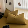 Cozy Bedding Set 3Pcs,1 Duvet Cover with Zipper Closure,2 Pillowcases,Solid Color,Super Soft, Machine Washable, Colorfast 5