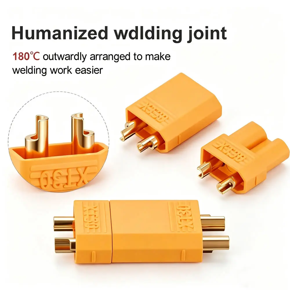 Connecteurs XT30 Laiton Doré 2-10 Paires pour Batterie RC