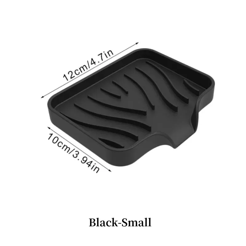 1 Pcs Silicone Soap Tray/Stand, Self-Draining Soap Pad,Multifunctional No-Punch Sink thumbnail 5