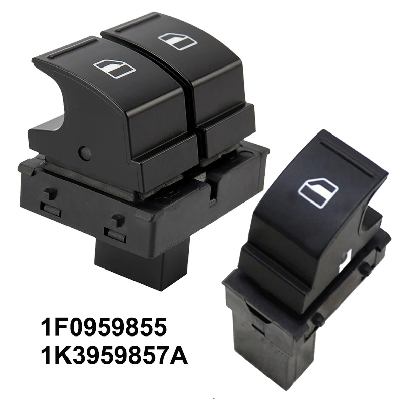 Electric Window Switch 1K3 959 857A for Volkswagen Caddy 2K EOS Golf 5 6 GTI Passat B6 CC Tiguan Seat Ibiza LEON ALTEA TOLED