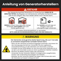 Générateur portable MAXPEEDINGRODS 2300 W pour appareils sensibles avec compteur numérique 6