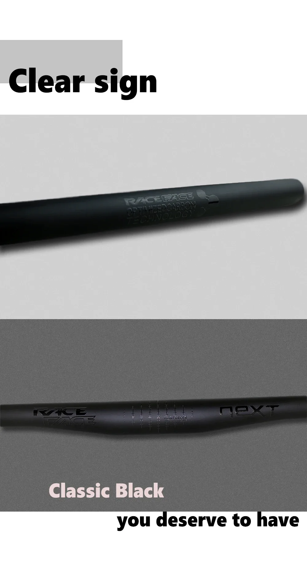 Raceface Next MTB Handlebar 9 Degree Full Carbon Mountain Bike Handlebars 31.8mm Carbon Handlebar Matte Black Bike Accessories