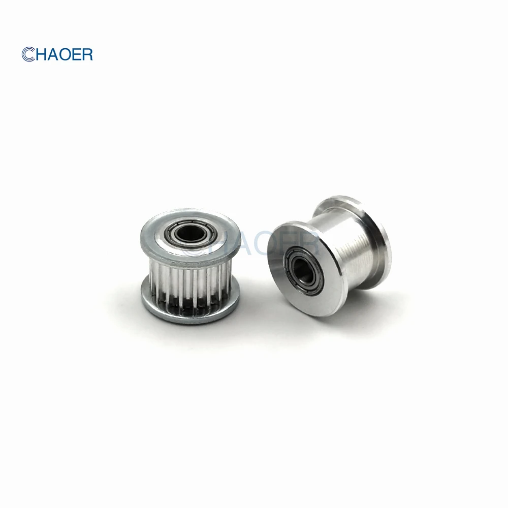 HTD3M 16 톱니 텐셔너 풀리 보어, 베어링 아이들러 동기 휠 포함, 3mm, 4mm, 5mm, 6mm, 7mm, 8mm, 9mm, 3M 16 톱니 조절 가이드 풀리, 16 T
