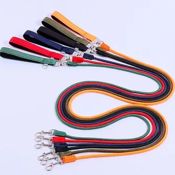 Guinzaglio per cani Guinzaglio per cani lungo colorato 2M Guinzagli in nylon a catena per animali domestici per cani che camminano Comodo manico Guinzagli per cani 160 cm Forniture per animali domestici