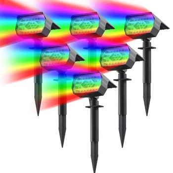 ‌ Faretto solare RGB da 29 LED - 7 colori che cambiano, luci paesaggistiche esterne impermeabili IP67 per decorazioni da giardino e patio 1
