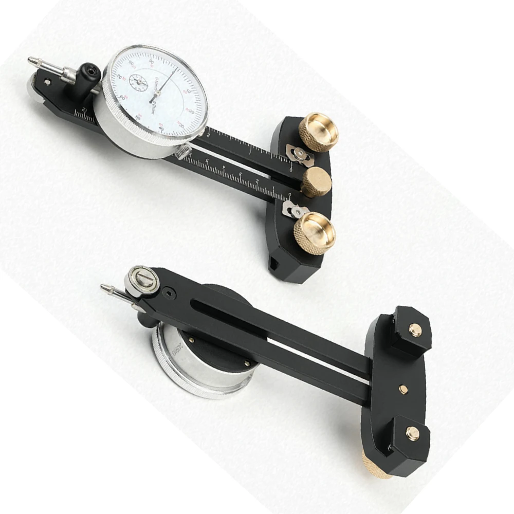 Table Saw Dial Indicator Blade Parallelism Correction Aluminum Alloy Adjustable Alignment Gauge with Align Tools