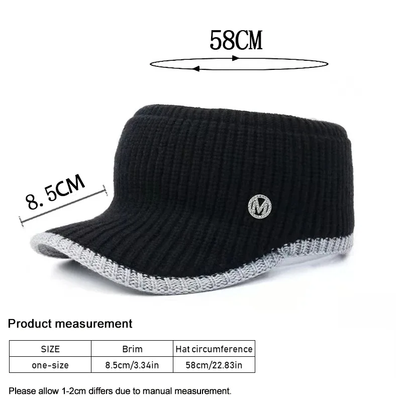 Hats for Women Autumn Winter Sports Empty Top Caps Female Knitted Warm Baseball Cap Fashion Running Golf Sun Hat - 6