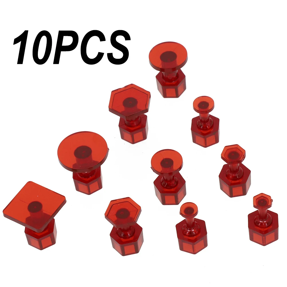 

T Bar Hammer Glue Tabs High Quality Nylon Red 10pcs Brand New Multiple Purposes For Car Sheet Metal Processing