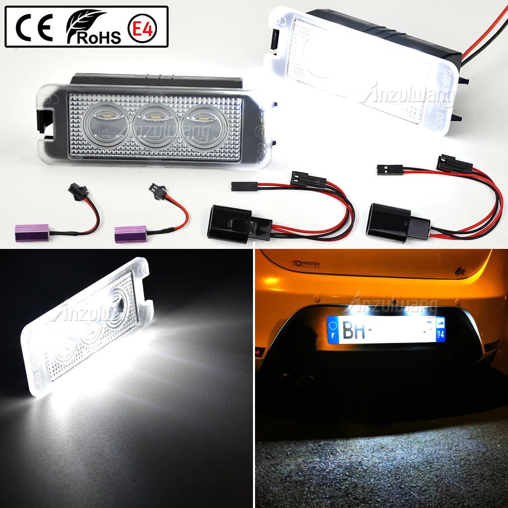 Canbus Error Free White Led Luci Targa Lampada Per Vw Golf Iv V Mk5 Mk6 New Beetle Eos Amarok Golf 6 Golf 7 Passat Polo