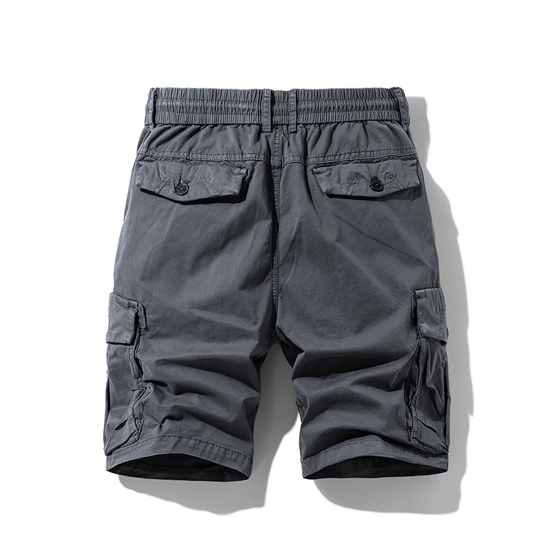 Men's Military Cargo Shorts Breathable Cotton Multi Pockets Tactical Shorts Summer Outdoor Hiking Cargo Shorts Male