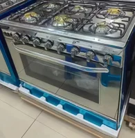 Estufas 5/6 Burner Gas Stove with Oven LPG 220v Vertical Multifunctional Commercial Gas Stove Restaurant Cafeteria 1