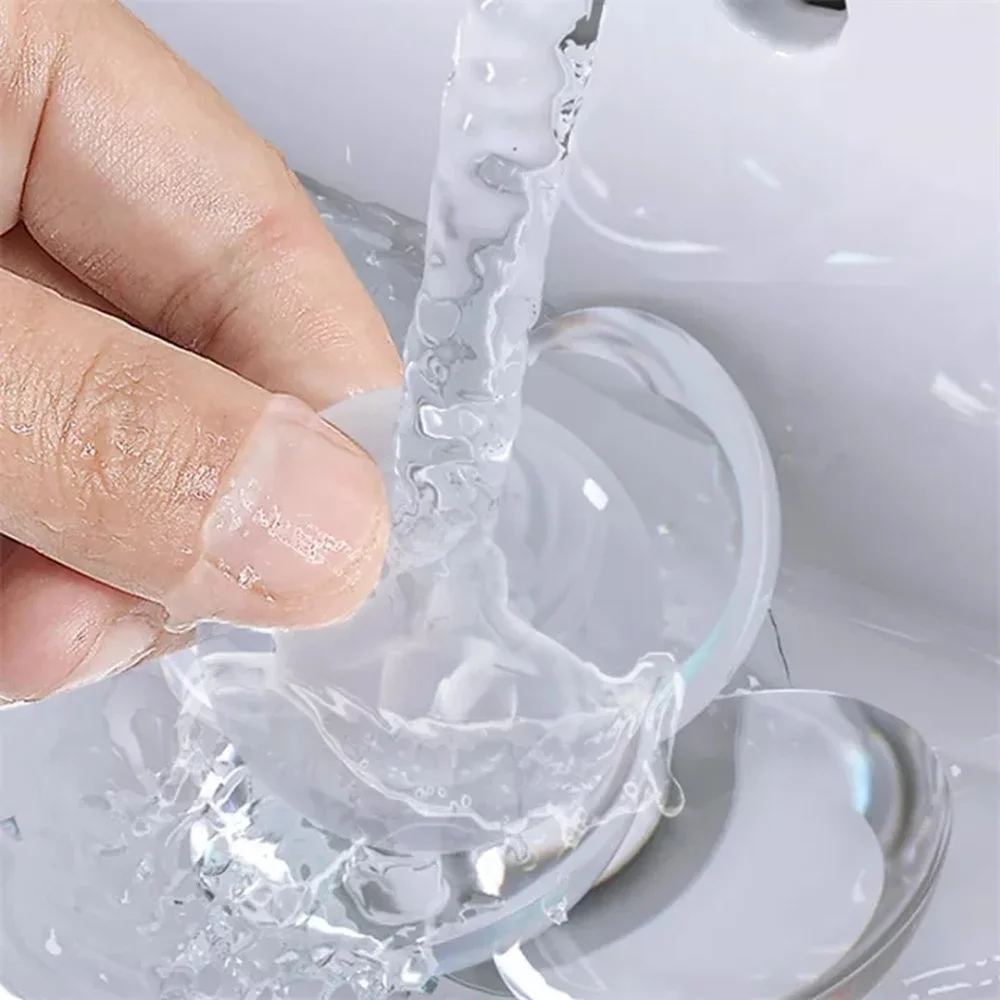 Silicone Clear Door Stopper Wall Protector Round Non-slip Shock Self Adhesive muffler Reusable Door Handle Bumper Protective door stopper silicone door stopper door stopper bumpers