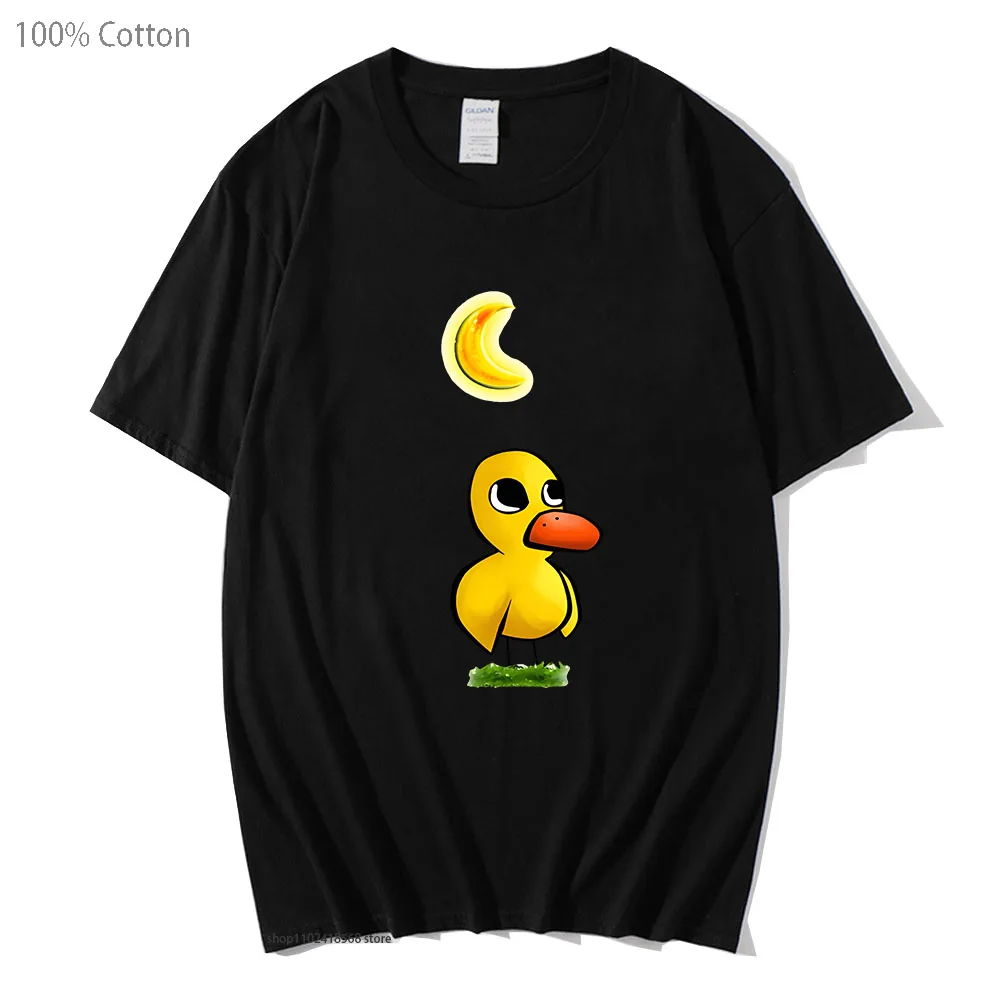 

The Duck Song Got Any Grapes Shirts 100% Cotton T-Shirt Short Sleeve Summer Tees Cartoon Kawaii Clothes Women Men Tshirt Y2k