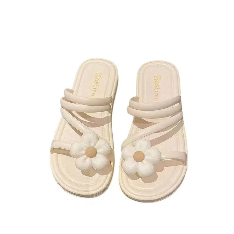 Summer Women's Sandals New Sunflower Slippers Indoor Bathing Anti Slip Leisure Comfortable Outdoor Beach Sandals Slippers