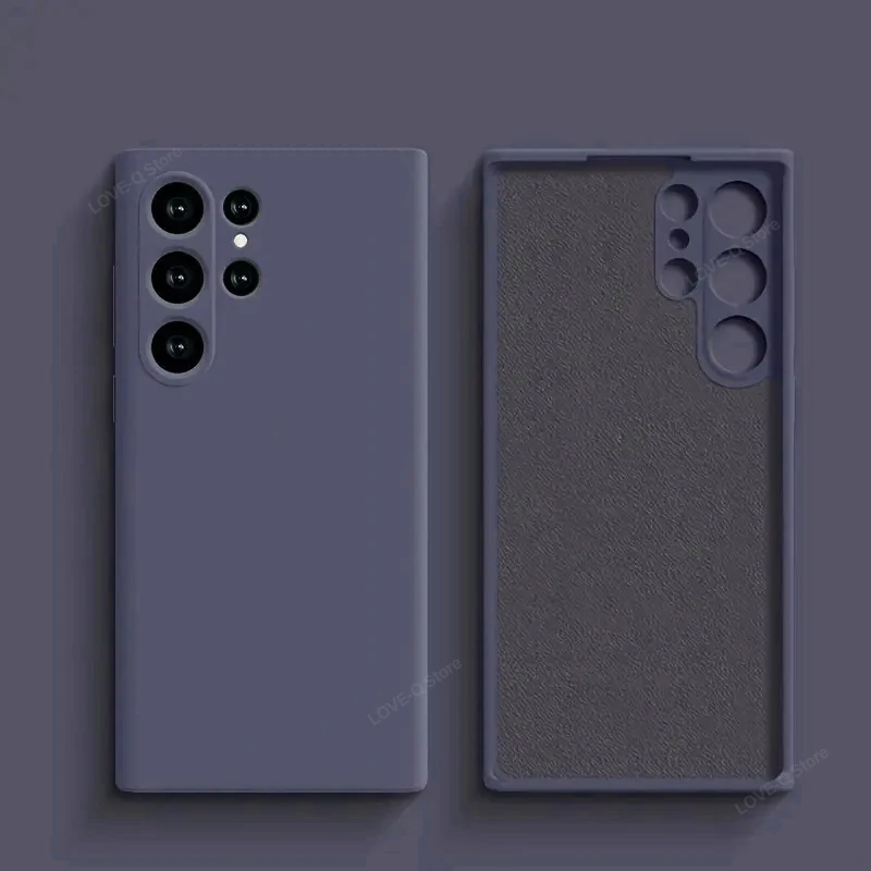 Luxury Liquid Silicone Soft TPU Phone Case - S25 Ultra Plus