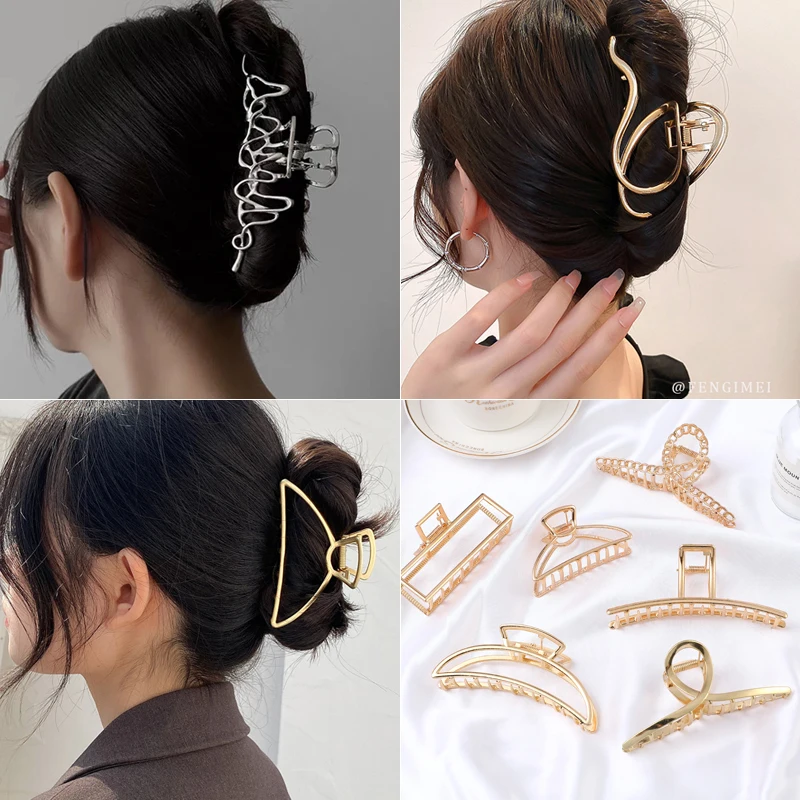 Aliexpress New Fashion Elegant Large Leopard Print Imitation Metal Hair Clip Hairpin Barrettes for Women Girl