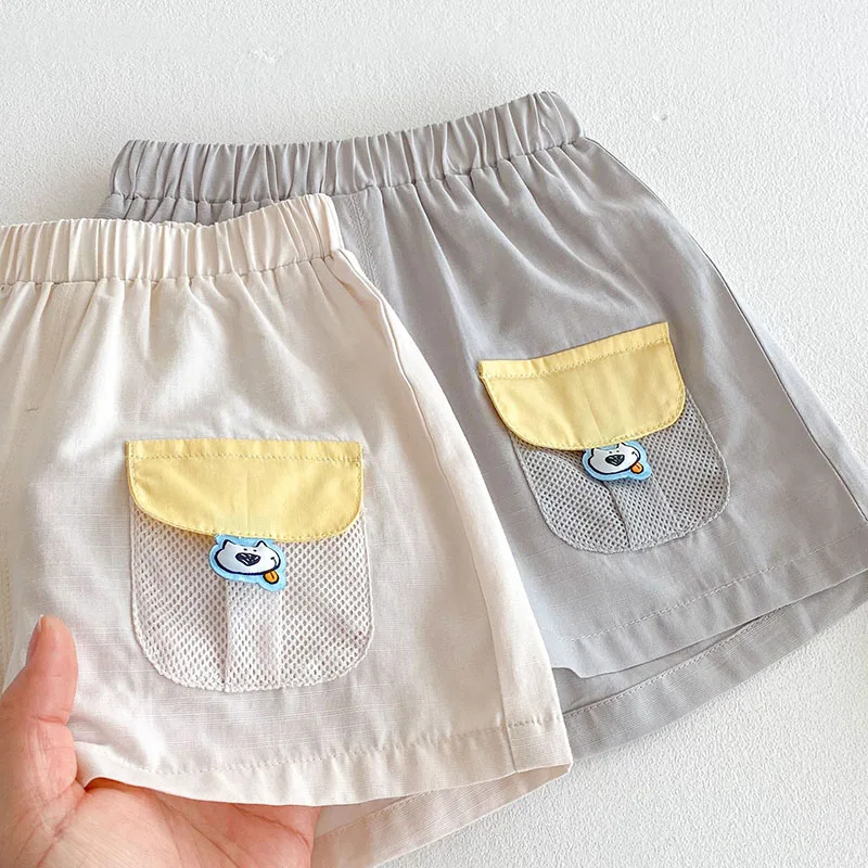 Girls Casual Color Block Shorts Kids Fashion Trousers