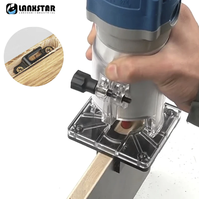 

For 65mm Trimming Machine Slotted Locator 2 in 1 Slotting Bracket Wardrobe Cupboard Panel Punch Locator with Scale