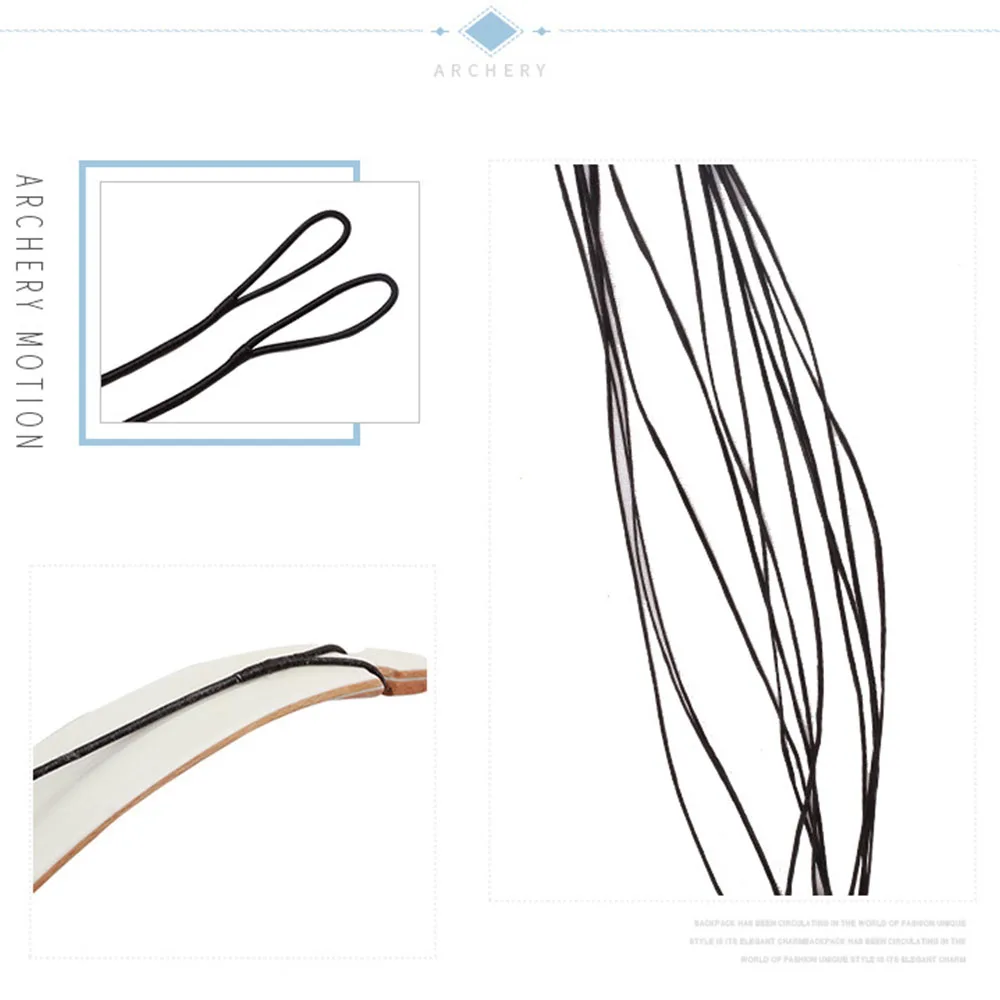 48-70inch Fast Flight Recurve Bow and Long Bow String Archery Accessory Bowstring 4