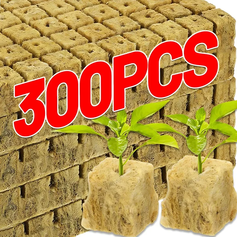 Sponge Block Starter Plugs Rock Wool Grow Cubes Soilless Substrate Seeded Planting Spong Plug Seedling Block Garden Supplies seed starter plugs