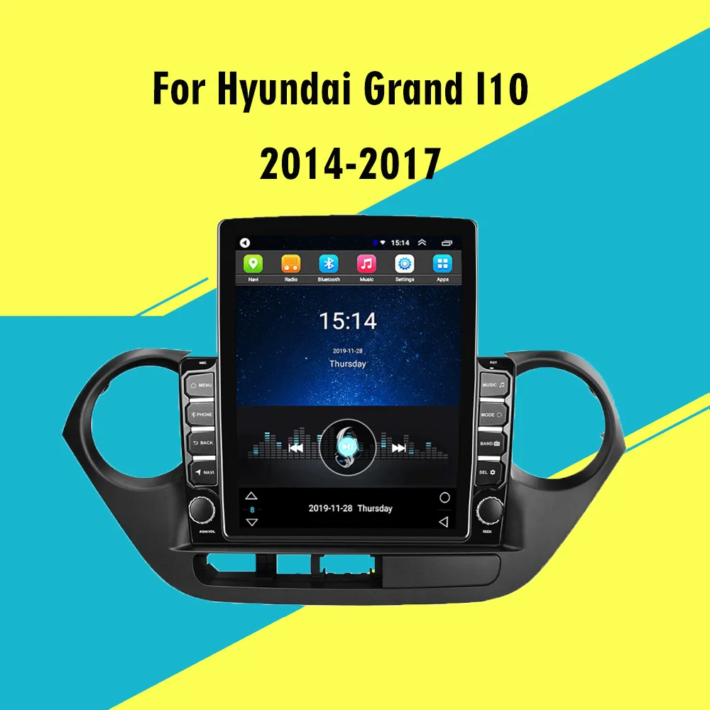 9 7 &quotTesla экран Авторадио для Hyundai Grand I10 2014-2017 мультимедийный плеер GPS навигатор 4G
