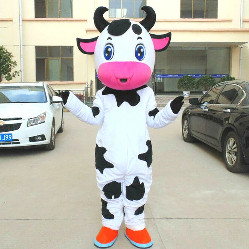 Halloween Cow Mascot Costume Animal Parade Birthday Party Fancy Dress ...