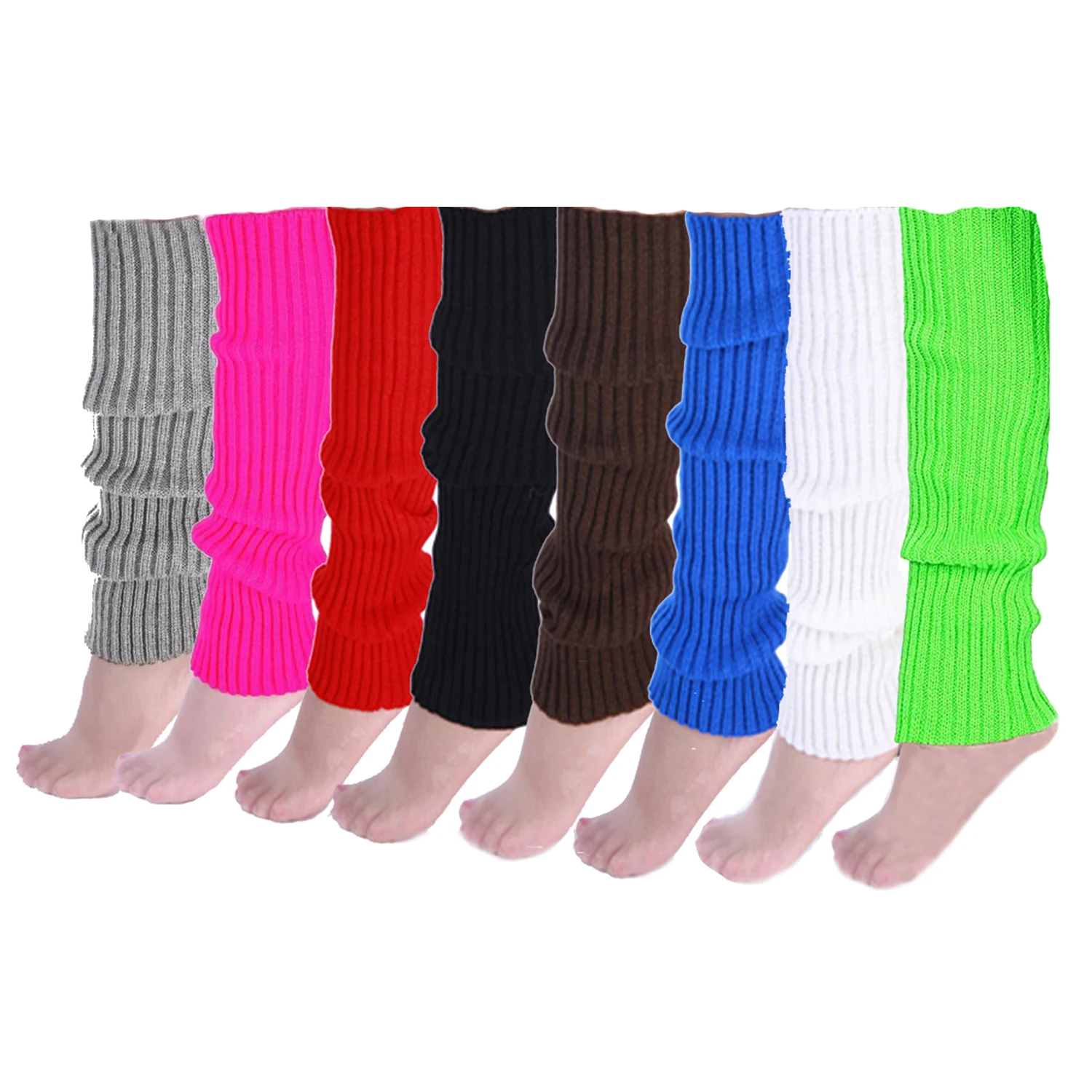 1 Paar Damen-Beinwärmer, japanische Lolita-lange Socken, Wolle, gestrickt, Fußabdeckung, Armwärmer, Herbst-Winter, Häkeln, Haufen, Socken, Stiefelmanschetten