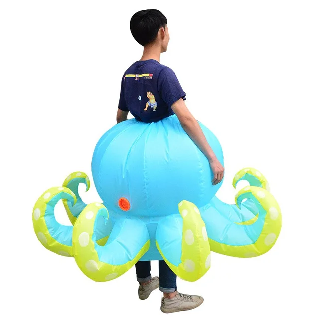 Octopus Costume Adult Halloween Cosplay Inflatable Suit Women Men Performance Bottoms Carnival Party Mascot Dress Up Props - Image 4