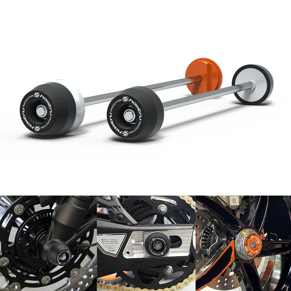 

Wheel Axle Fork Crash Sliders Protection For KTM 1290 Super DuKe R RR/GT Evo 13-23Motorcycle Front Rear Wheel Hub Anti-Collision