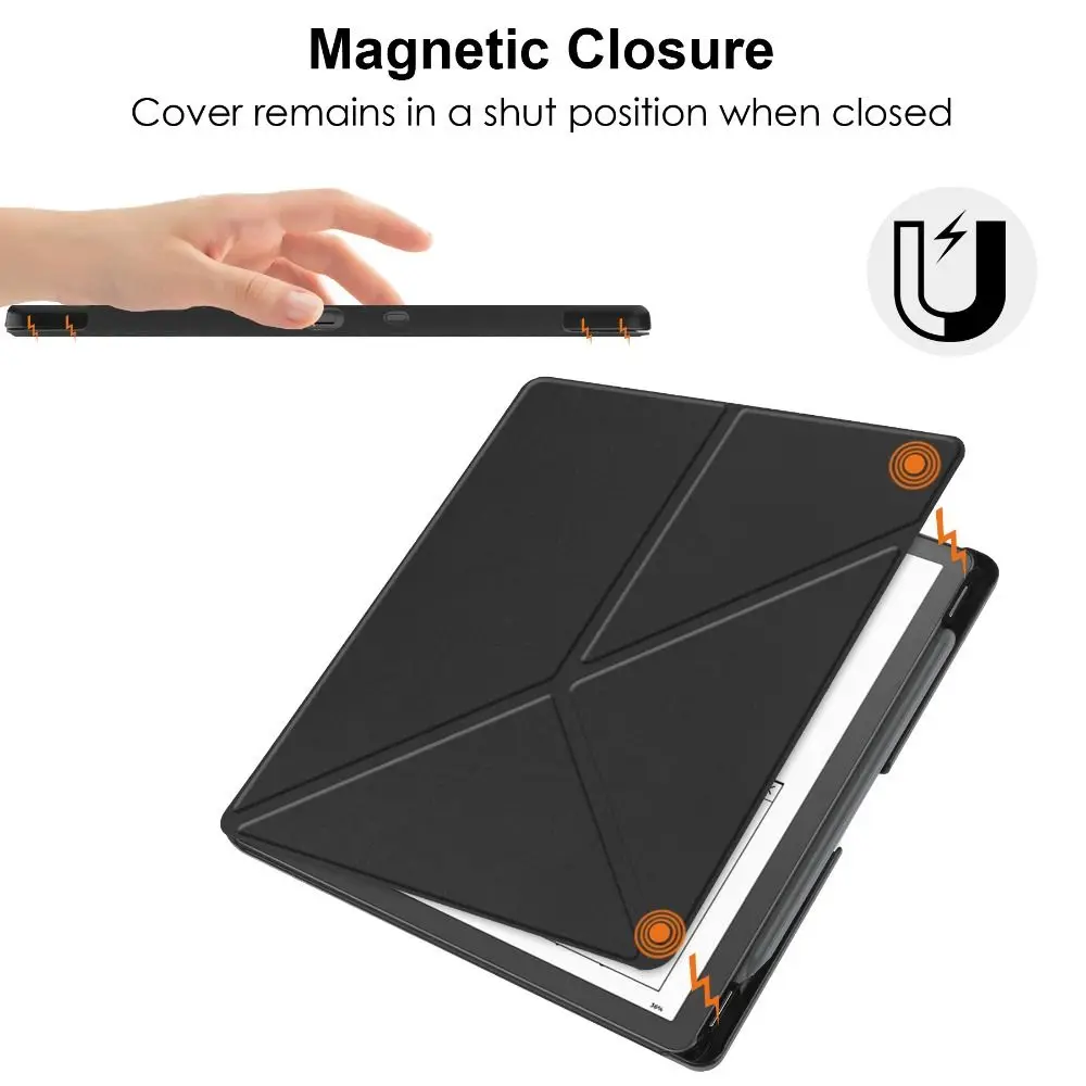 Shockproof Auto Wake/Sleep Shell Smart Case Multi-folding Stand Cover 10.2 inch For Kindle Scribe 2022/2024