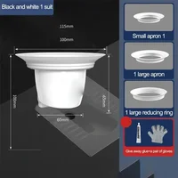 Squatting Toilet Odor Plug Squatting Pan Anti-smell Plug Plastic Anti-blocking Cover Squatting Smell Squat Pans Accessory 1