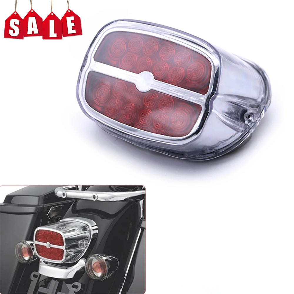 

Red Lens LED Tail Brake Light Rear Lamp for Harley Sportster Roadster 1200 XL 883 Springer Heritage Softail Cross Motorcycle