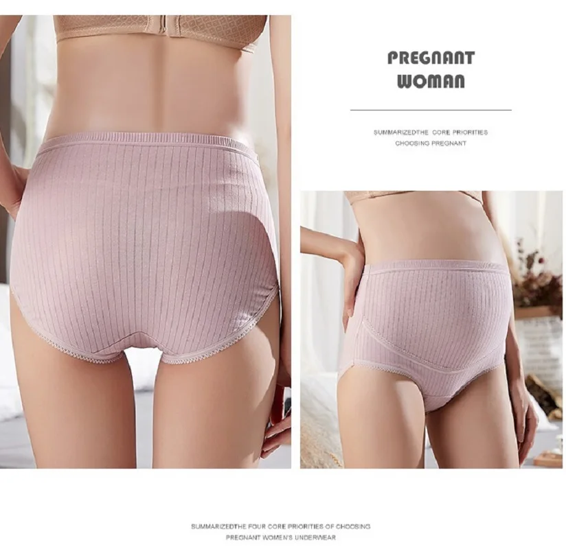 Maternity Panties Women's Maternity High Waist Cotton Panties C Section Recovery Postpartum Soft Stretchy Full Coverage Underwear