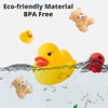 10Pcs Cute Animals Swimming Water Toys For Children Soft Rubber Float Squeeze Sound Squeaky Bathing Toy For Baby Bath Toys Gift 3