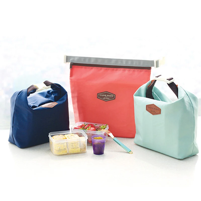 1Pc Thermal Insulated Lunch Bag Portable Oxford Cloth Cooler Lunchbox Storage Bag Carry Picinic Food Tote Insulation Package lunch bag lunch cooler bag cooler bag insulated foil bag
