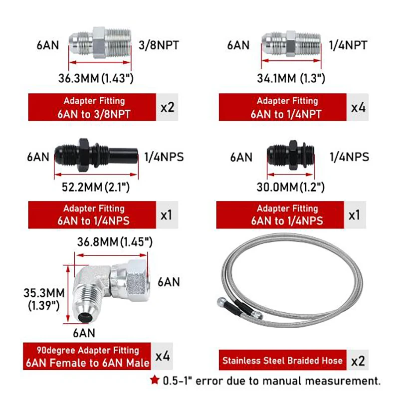 Mangueira Linha Kit, Linha de combustível Mangueira