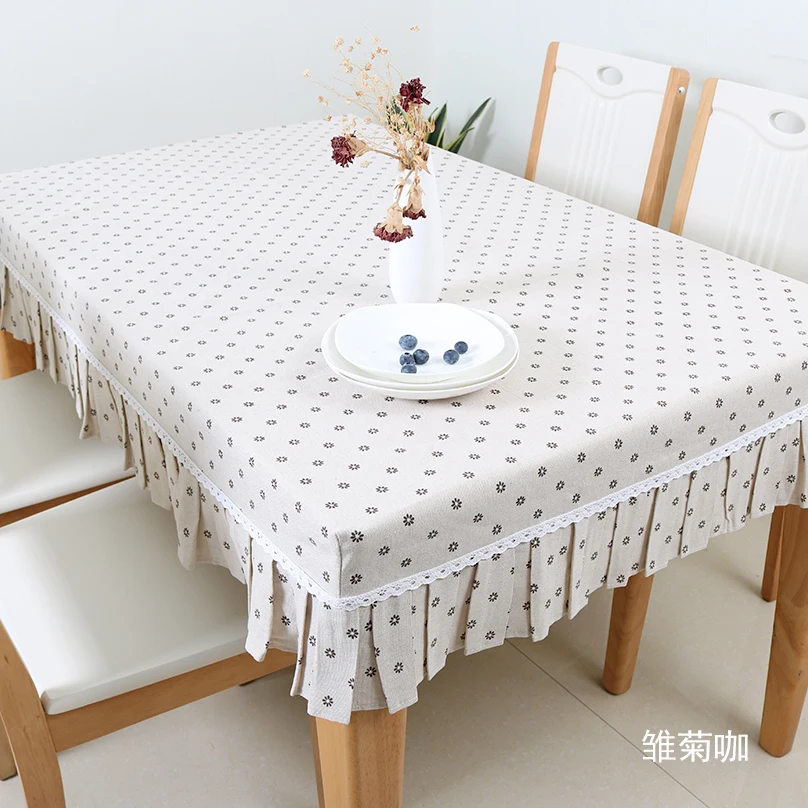 

Rectangular dining table set, tea table set, fabric art desk, tablecloth, kindergarten table set