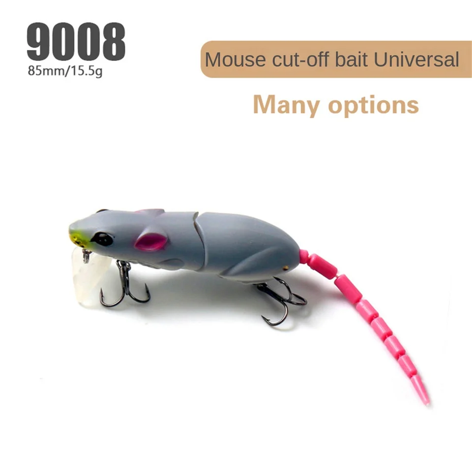 Esca per giunti tipo ratto, set di 2 colori, ratto, 8 cm, 15,5 g, esca