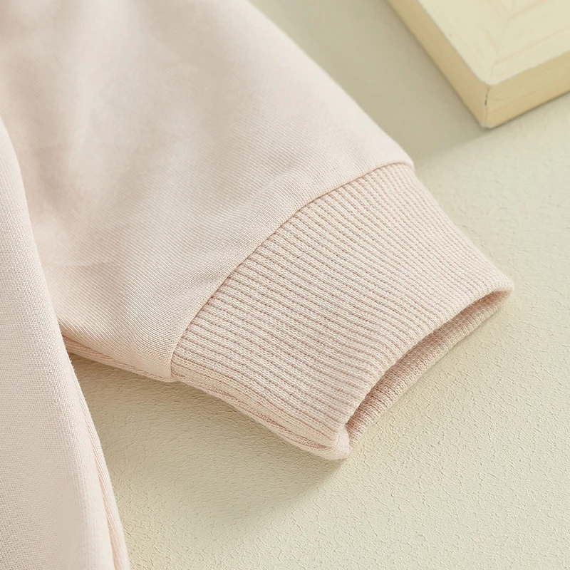 

Sister Matching Outfit Baby Girl Sweatshirt Romper Toddler Newborn Letter Embroidery Long Sleeve Jumpsuit