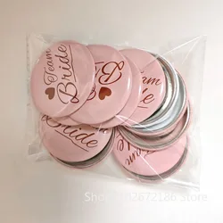 Elegant Bride and Team Bride Badges for Bridal Celebrations and Parties (12PCS)