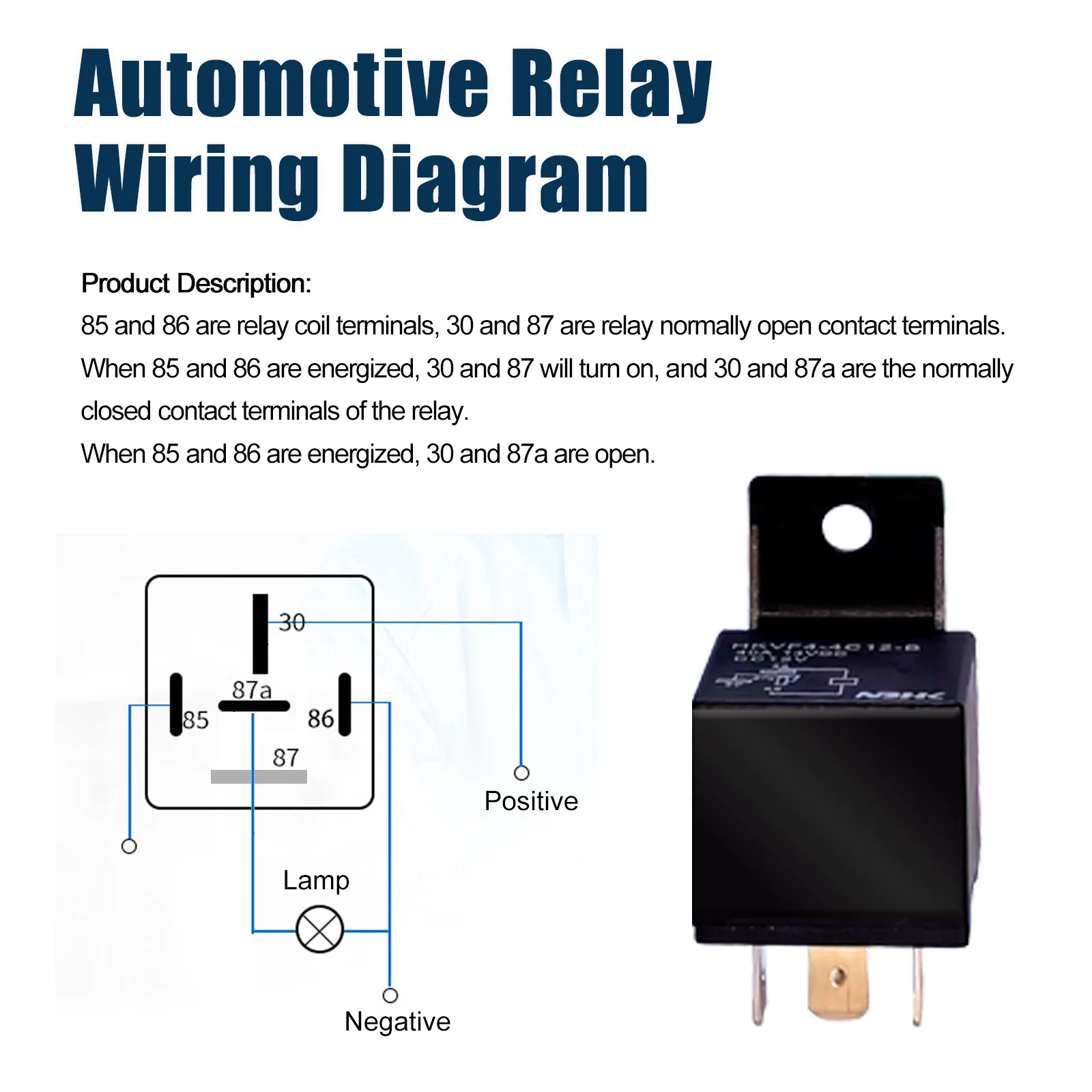 GPS Tracker Original Accessories Relay 12V 4-Pin, 40A DC Relay And Wiring Harness for gt02 gt06 tk103