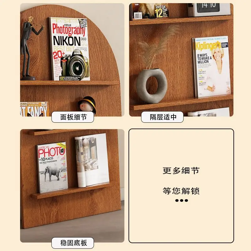 Magazine Rack Floor-standing Ins Style Simple Creative Book and Newspaper Decoration Magazine Storage Rack Holder