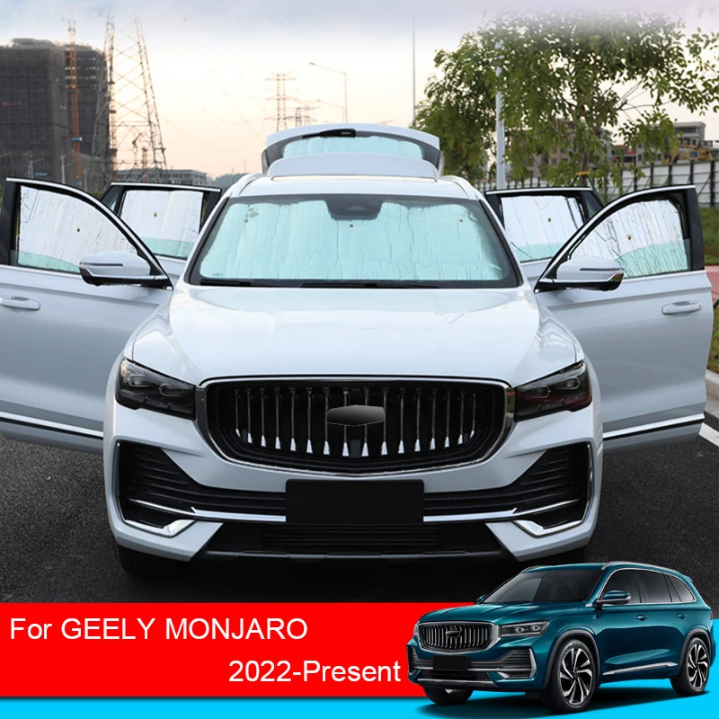 

For Geely Monjaro 2022 2023 2024 Car Sunshades UV Protection Curtain Sun Shade Visor Front Windshield Protector Car Accessories
