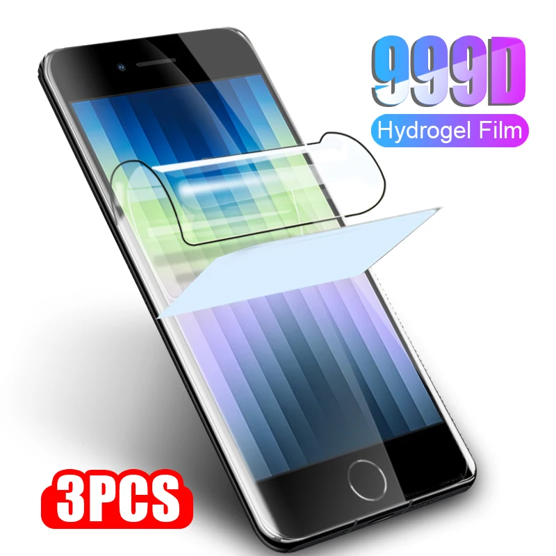 Pellicola Protettiva In Idrogel Morbido 3Pcs 999D Per Iphone Se 2022 Se3 Iphone Se Se 3 Proteggi Schermo Non In Vetro