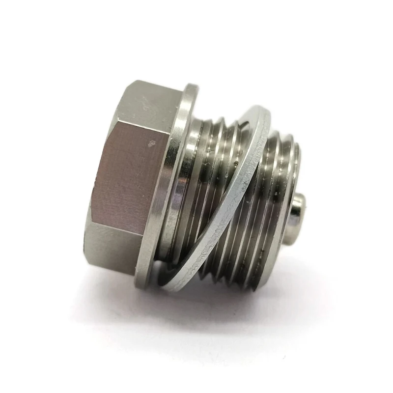 M18X1.5MM Stainless Steel Car Oil Drain Plug with Neodymium Magnet Universal