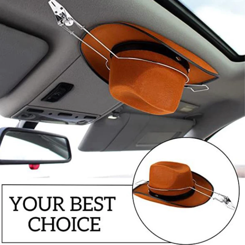Car Hat Holder Spring Saver Equestrian Riding Helmet Hard Hat Load Cover Car Cowboy Hat Holder