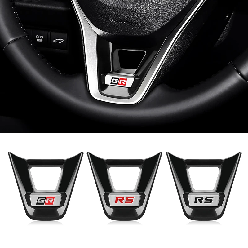 Decorazione Interna Auto, Copertura Paillettes per Volante, Adesivo Decorativo Inferiore in ABS per Toyota Corolla 2019-2021 RAV4 2020