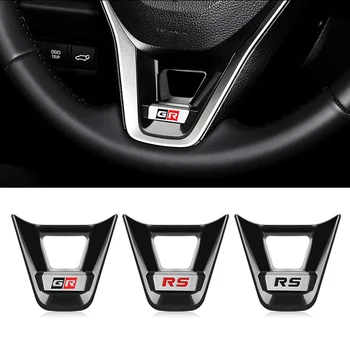 Decorazione Interna Auto, Copertura Paillettes per Volante, Adesivo Decorativo Inferiore in ABS per Toyota Corolla 2019-2021 RAV4 2020